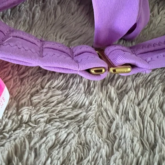 RARE Victoria's Secret Lavender bikini 32B top and XS bottom Swimwear - Picture 11 of 12